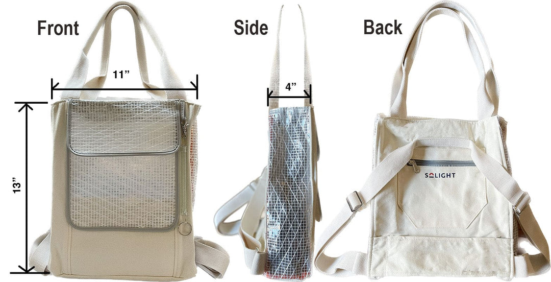 NEW SOLAPACK by SOLIGHT: Backpack and Shoulder Bag in One! HOLIDAY SPECIAL - Solight Design