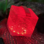 Load image into Gallery viewer, Here Solar Lanterns can be used in your garden. Shown here in Red Light, but you can change the color any time or use on auto rotate setting and it will be a rain bow of colors that change on it's own.