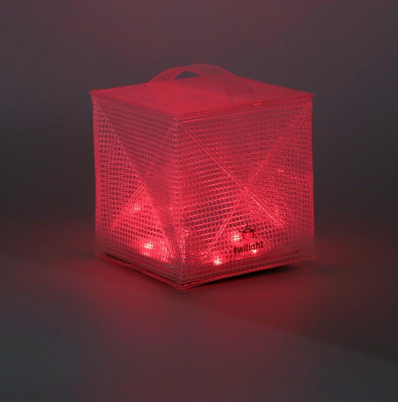 This solar lantern has red setting for making you relaxed and calm. Use the red light for keeping bugs away or make your bedroom romantic with this cube of fun and joy.solar-lantern- red- camping-emergency- light- small and compact- flat packs for easy travel.