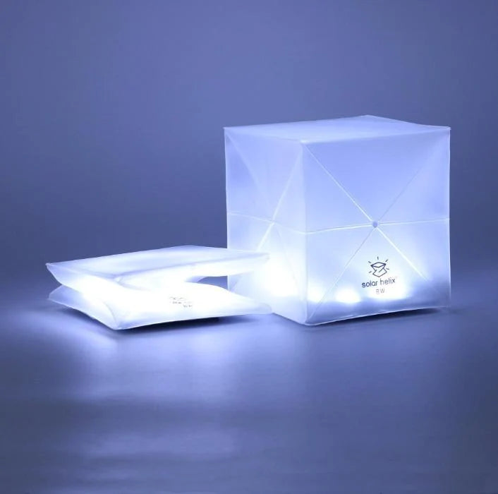 Solar Helix - Multicolor Collapsible Solar Cube Light - Solight Design