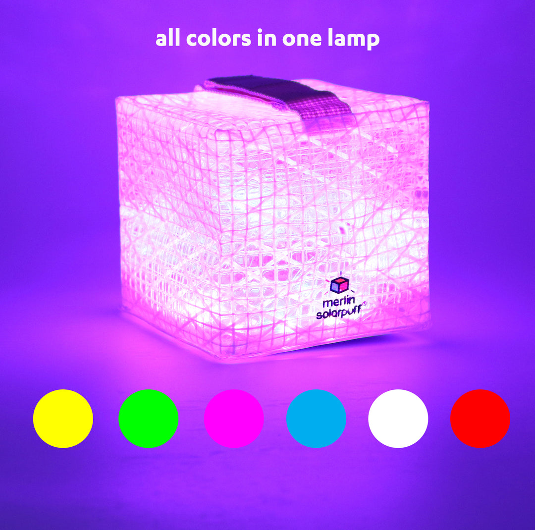 SolarPuff™️ – Multicolor – Solar Lantern with 6 Happy Colors