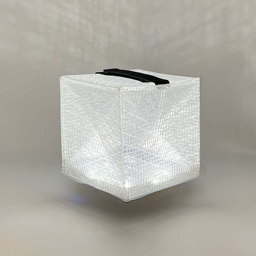 MEGAPUFF lantern in bright white mode for high visibility