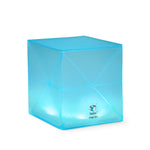 Load image into Gallery viewer, Helix multicolor solar lantern with colorful light settings.
