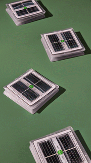 HELIX SOLAR LANTERN easy-flat-pack-design-solar-lamp-waterproof. This GIF shows how it can go from flat square to perfect cube in seconds. It's bright with 3 settings. Low, high, and Blinking. Take it with you on your next out door excursion