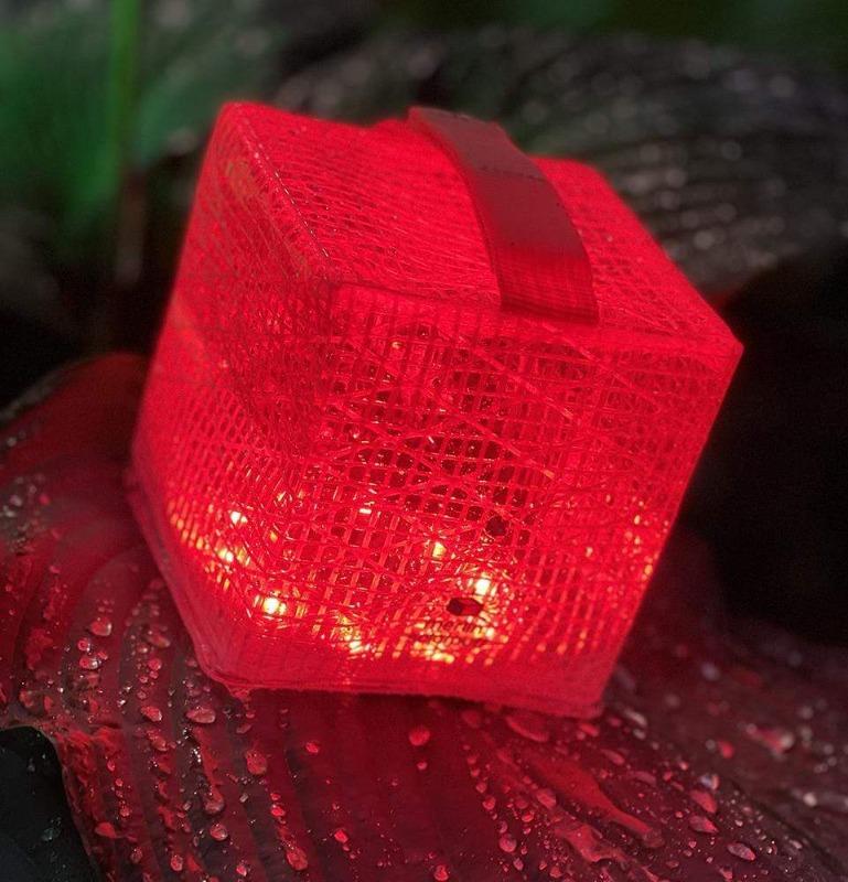 Here Solar Lanterns can be used in your garden. Shown here in  Red Light, but you can change the color any time or use on auto rotate setting and it will be a rain bow of colors  that change on it's own. 