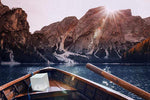 Load image into Gallery viewer, Helix Hybrid solar lantern placed on a boat for outdoor and travel adventures
